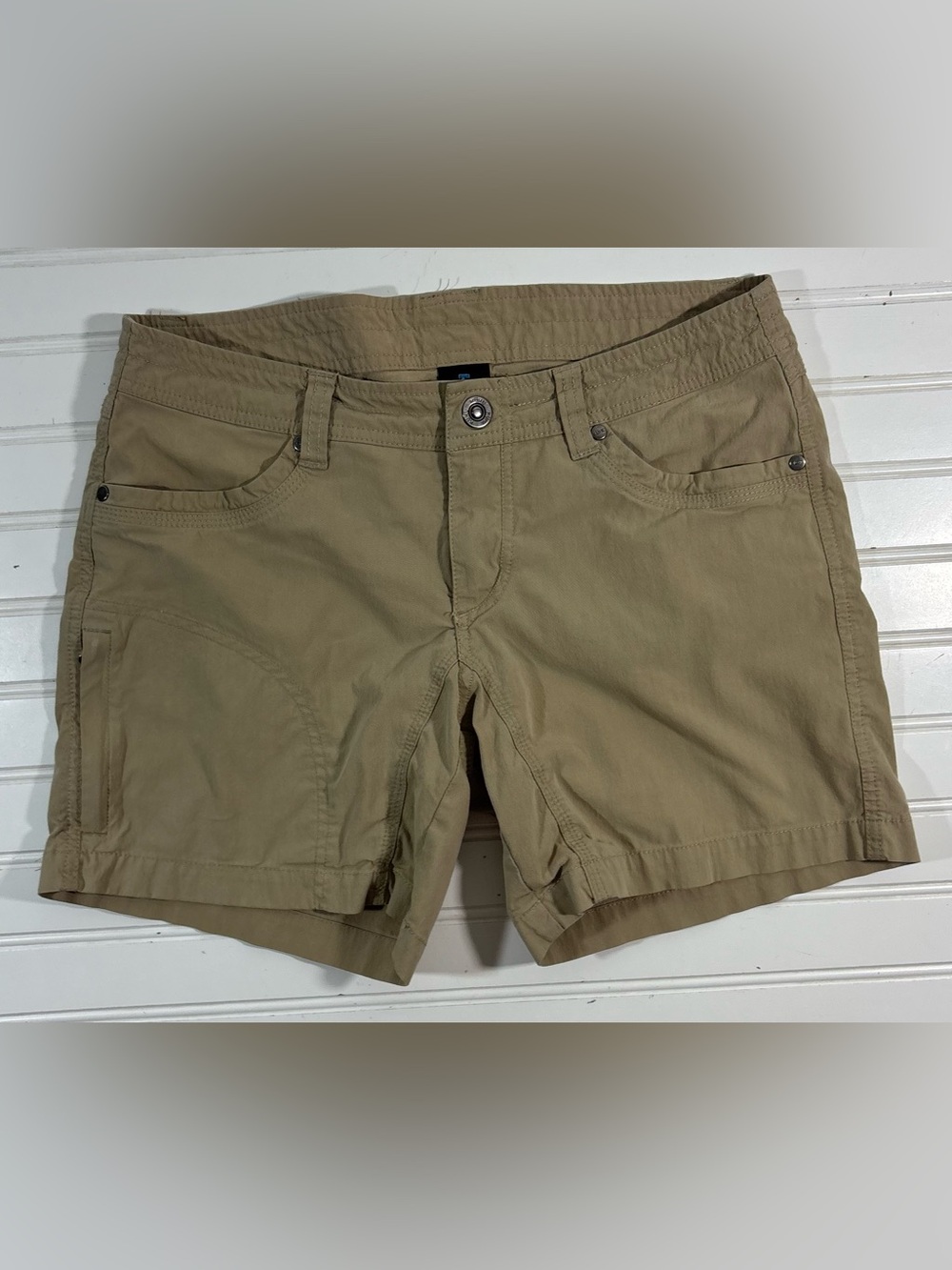 Kuhl Outdoor Hiking Shorts Khaki Beige Women’s Size 6 Granola Earthy